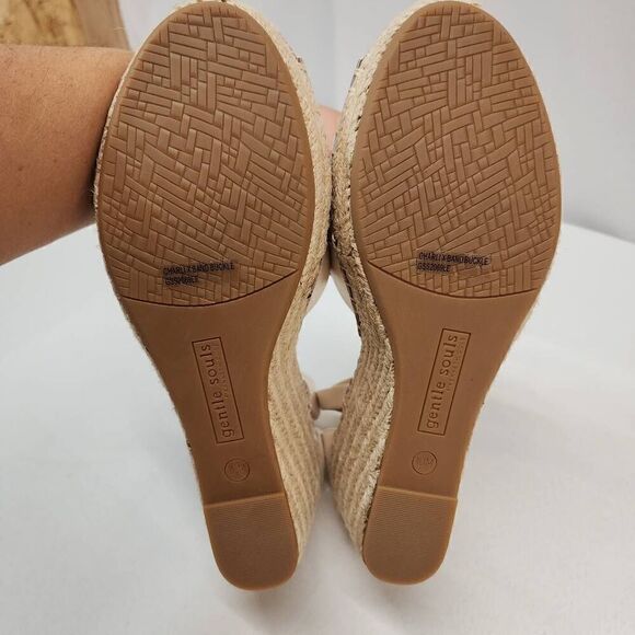 Gentle Souls Size 10 Charli X Wedge Sandal Off White CC - Picture 9 of 10